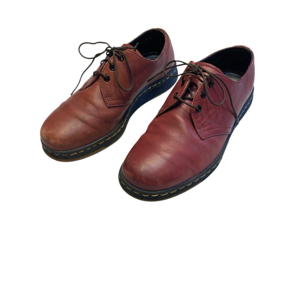 Doc Marten Shoes Women Sz 6 Red Cavendish Oxfords Air Wave Leather - Picture 2 of 10